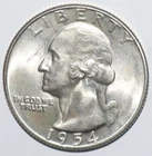 1954 S Washington Quarter CHOICE BRILLIANT UNCIRCULATED (Q73)