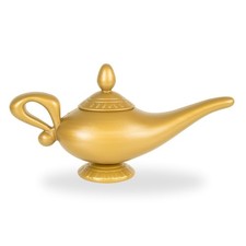 Lámpara mágica Aladdin Genie utilería exhibición dorada réplica de juguete coleccionable
