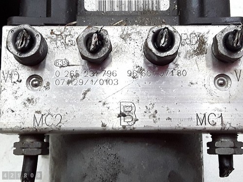 2008 PEUGEOT 308 ABS UNIT 1600PETROL 9665331980 0265231796 9660107180 0265800555 - Bild 6 von 7