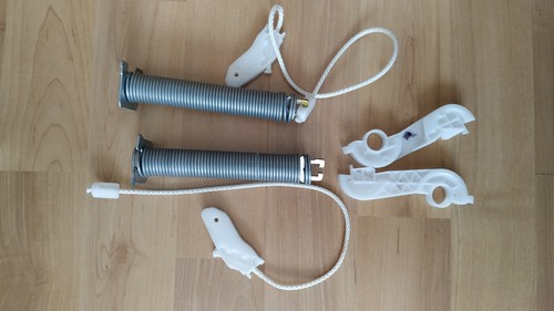 Türscharnierfedern mit Seilen  2 St. Geschirrspüler Spülmaschine Bosch Siemens