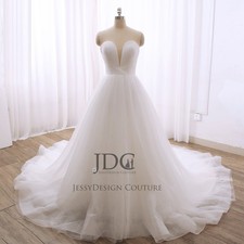 Chic glitter tulle wedding dress wedding dress ivory 32-60 lace up princess