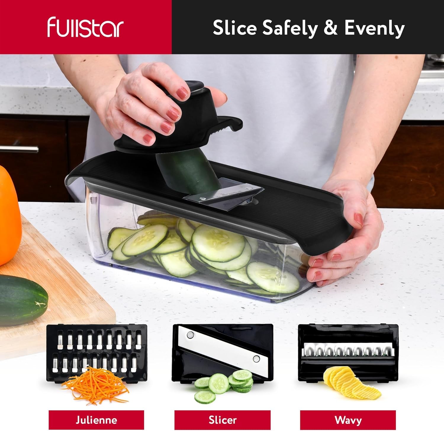 Fullstar The Original Pro Chopper - Vegetable Chopper and Spiralizer, Food Chopp
