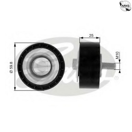 V-belt pulley Plastic T36032 GATES for CITROËN PEUGEOT FIAT - Image 11