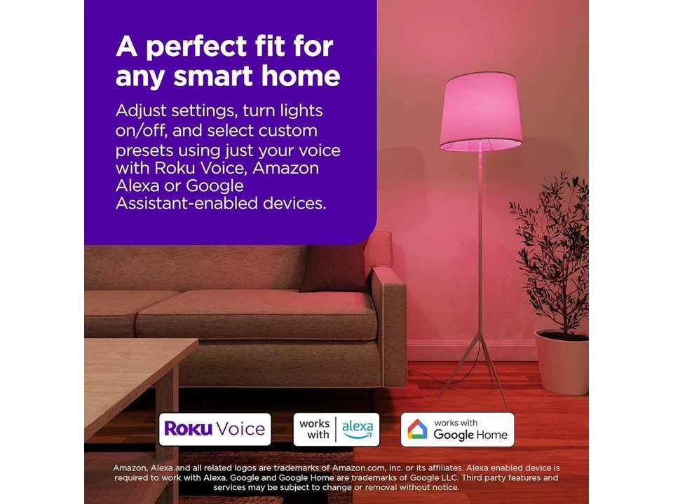 Roku Smart Bulb SE, A19 Color, 2-Pack - Image 3 of 3