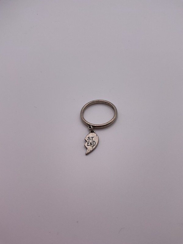 James Avery Retired Right Best Friend Dangle Charm Ring Size 7.5