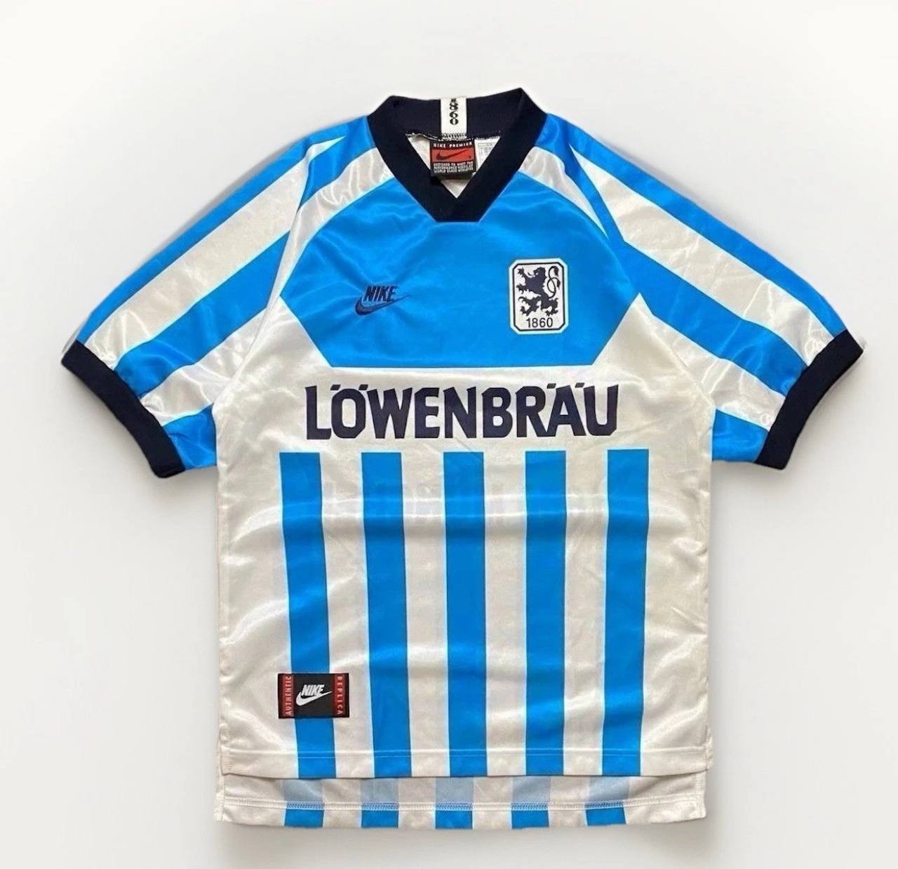 Vintage 90's Nike Premier Jersey 1860 München Germany Men's Small