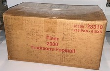 2000 Fleer Tradition Football Hobby Box Case Factory Sealed New