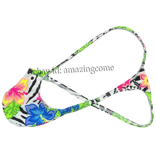 Men's String T-back Printed Underwear Enhancing Bulge Male Tiny Slip Swim Thong - Picture 46 of 54