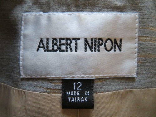 WOMENS ALBERT NIPON GRAY SKIRT SET SIZE 12* - Picture 9 of 12