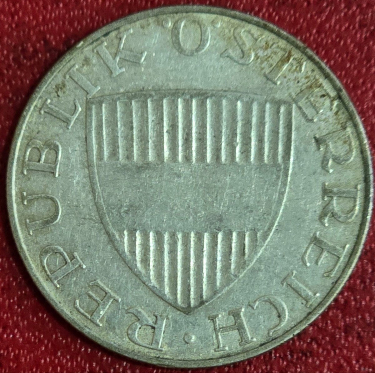 AUSTRIA 1958 10 SCHILLING SILVER (SCARCE AND RARE)~ AU ~ KM:2882