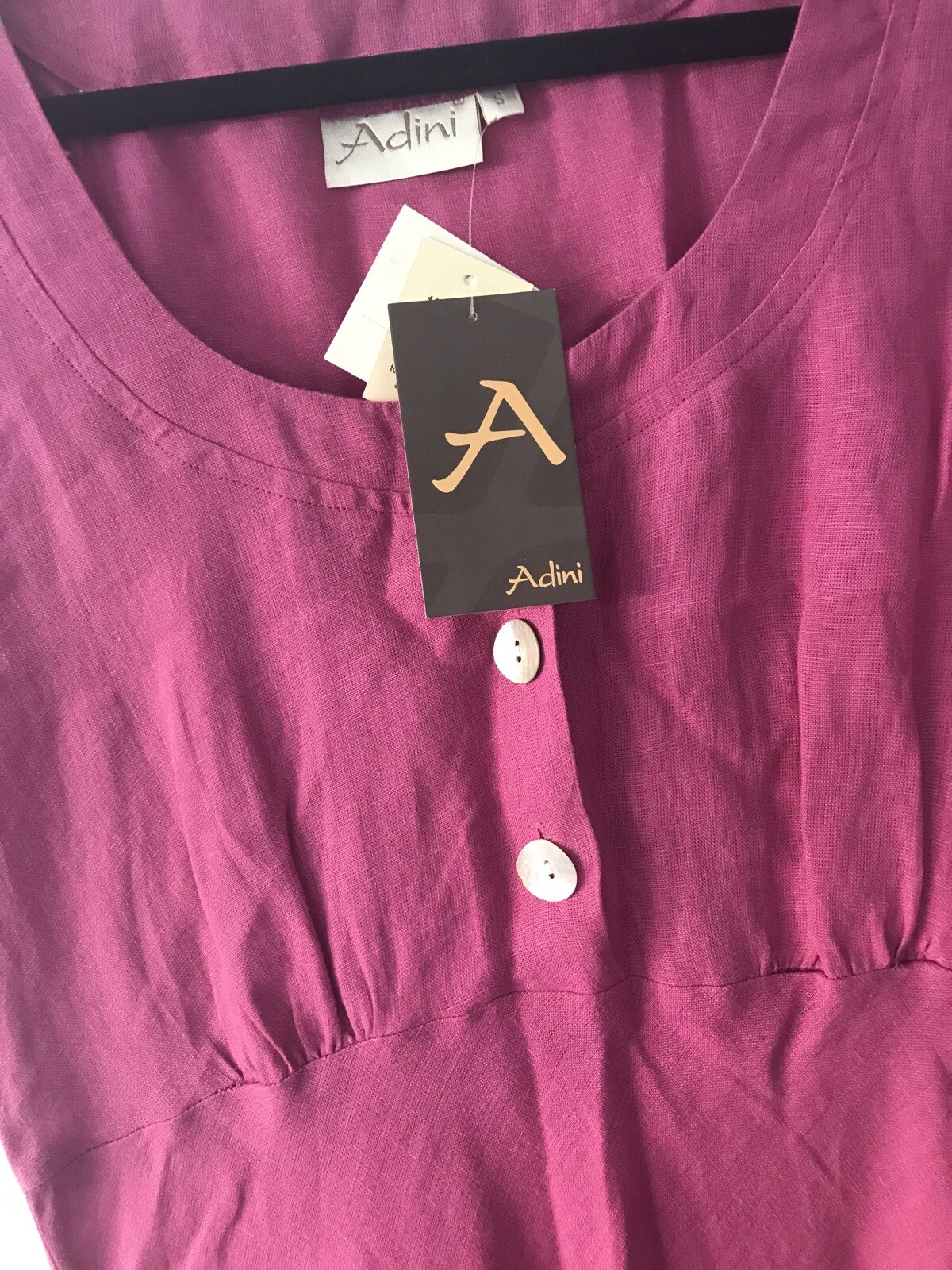 Women's Size S Adini Dress Pink Linen eBay