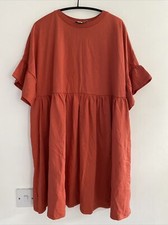Asos Design Orange Maternity Summer Dress Size 8