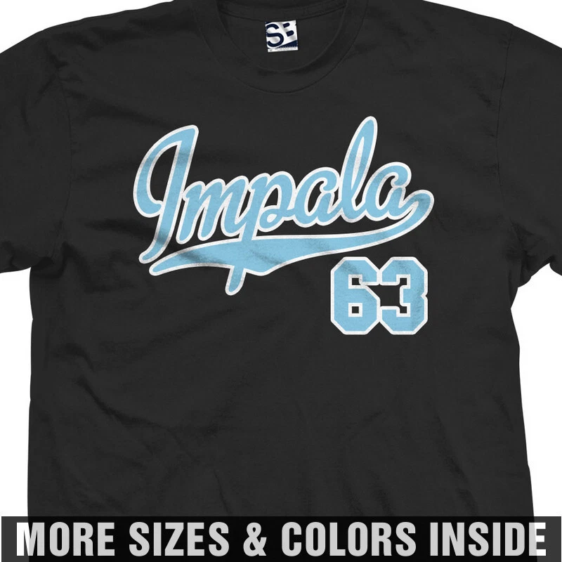 63 Impala PRO Script T-Shirt | 1963 SS Jersey Team Sports Logo Design Print Tee
