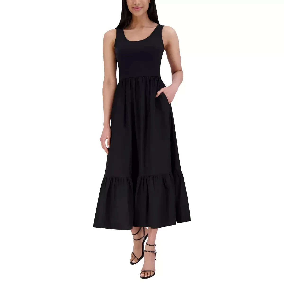 chinese dress ladies KERRIE Multi Strapless Flowy Side Slit Women's Maxi Dress – Steve Madden main image 0