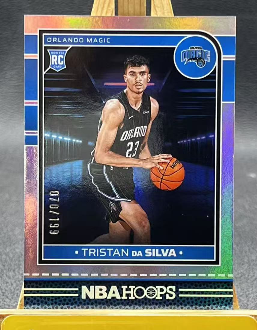 Tristan da Silva 2024-25 Panini Hoops 070/199 Silver RC Orlando Magic #248