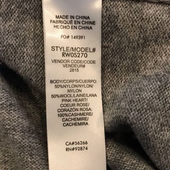 SPLENDID X&O’s Gray Knit Sweater Size M - image 7