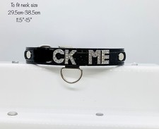 Bdsm  black collar custom slave lead pull sissy sub swingers  bondage kit faggot