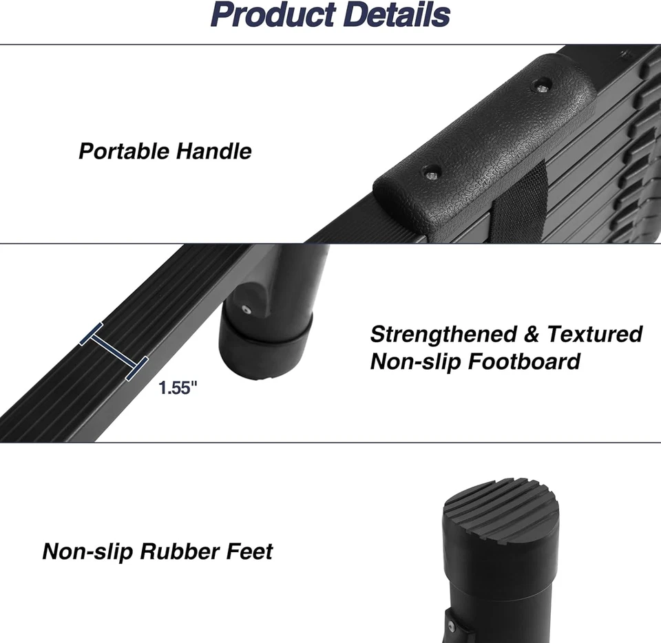 Escalera telescópica de aluminio 12.5 ft, portátil,330 lbs,para hogar y exterior - Image 4 of 4