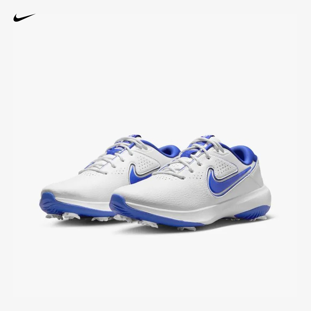 Nike Victory Pro Golf Cleats White Royal Blue DV6800-140 Men's