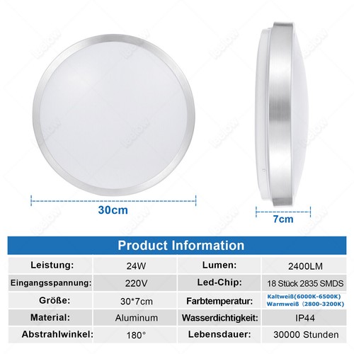 2X 30W LED inundador con enchufe foco exterior faro Slim reflector blanco DE - Imagen 10 de 10