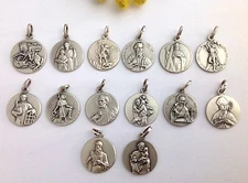 THE PATRON SAINTS - 925 STERLING SILVER MEDALS - FIND YOUR FAVORITE SAINTS 