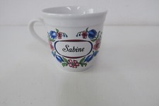 Kaffeetasse - Henkelbecher mit Namen  *Sabine *   Shabby Chic -  Vintage