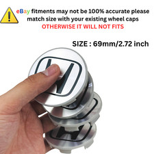 Set Of 4 Silver 69 Mm2.72in Wheel Center Caps - Fits Most Models Of Honda Car