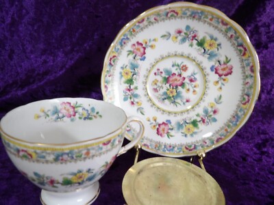 Foley China Ming Rose Footed Tea Cup and Saucer | eBay