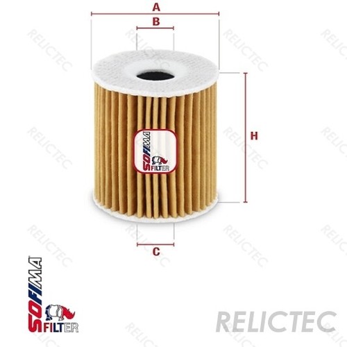 Oil Filter SmartFORTWO,City,CABRIO,ROADSTER,CROSSBLADE 0008034V001