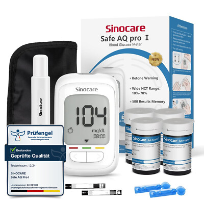 Neuestes Blutzuckermessgerät kit für Diabetes-Sinocare*100 Teststreifen