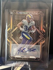 2021 Panini Obsidian - Rookies Electric Etch Orange Autographs Jake Funk /75 
