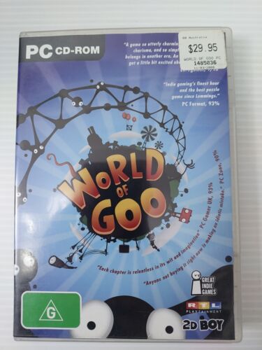 World Of Goo PC game CD-rom puzzle game construction game Great Indie Games - Afbeelding 1 van 5