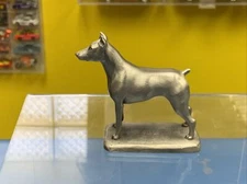Vintage 1986  Rawcliffe Pewter Doberman Pinshcer