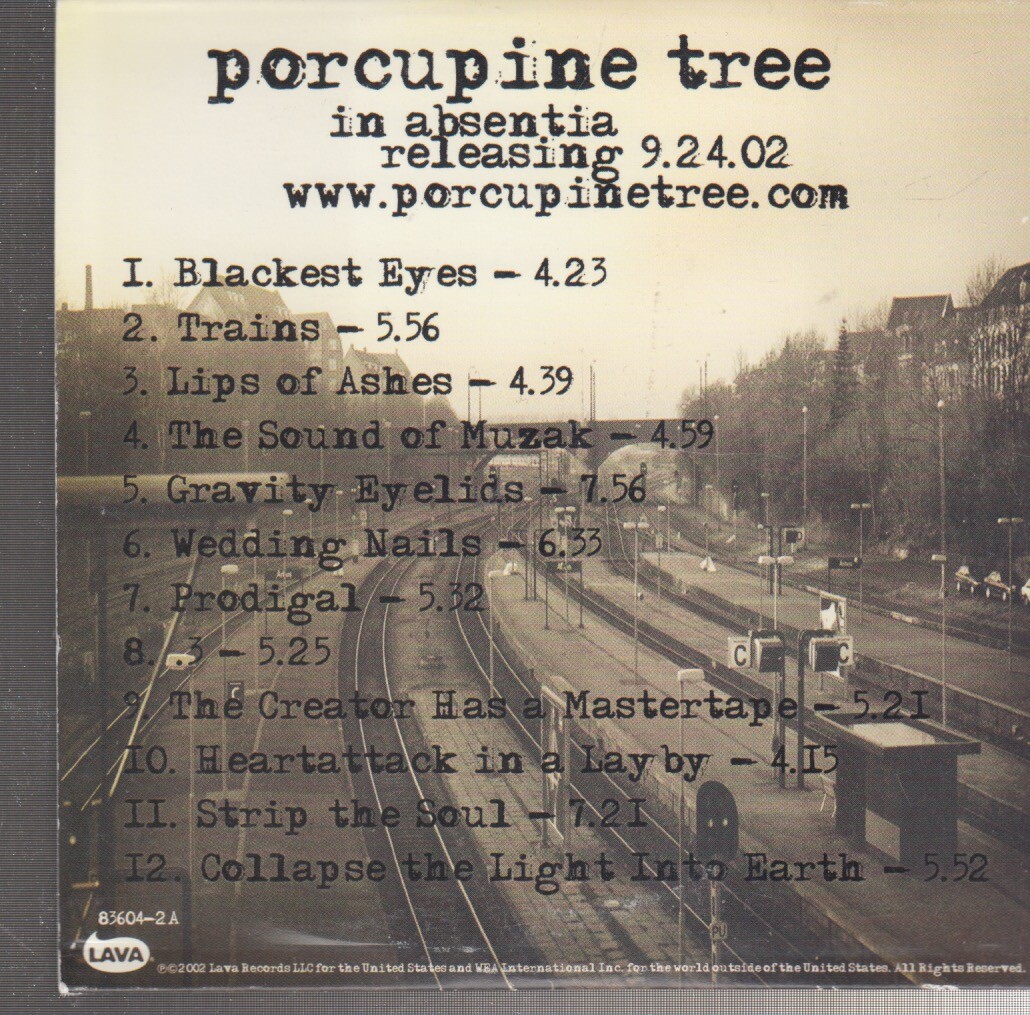porcupine tree in absentia cd promo | eBay