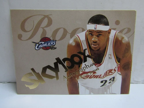 2003-04 Fleer Skybox #77 Lebron James Autographics RC /1500 Cavaliers READ