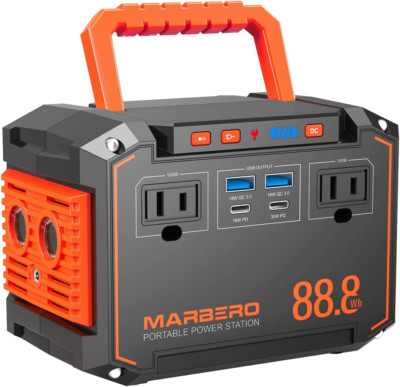 Portable Power Station 88.8Wh - Solar Generator for Camping & Emergencies