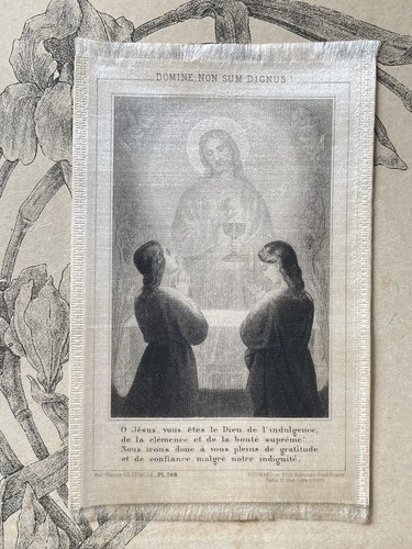 Rare ancienne image pieuse religieuse canivet de saint joseph