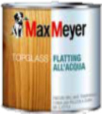 Flatting TOPGLASS  all'acqua  0,75 L  e  2,5 L Max Meyer.