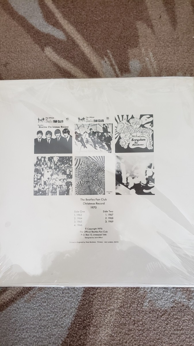 The BEATLES FROM THEN TO YOU CHRISTMAS RECORD 1970 FAN CLUB UK LP