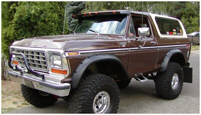 Bushwacker 20014-11 Ausschnitt Hinter FENDER Flares Für BRONCO F-100 F-150 F-250