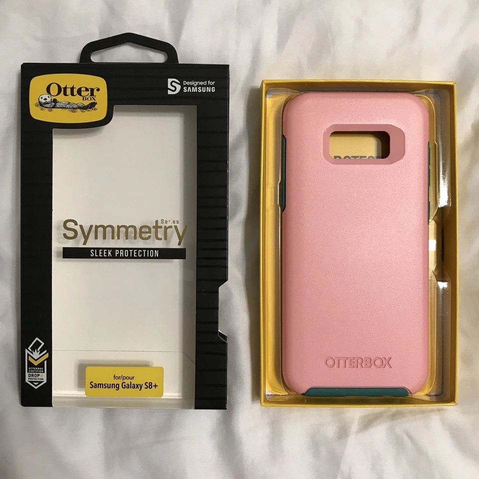 NEW Otterbox Symmetry Phone Case for Samsung Galaxy S8+ Pink and Teal - Image 3 of 4
