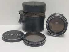 Lentar Auto Super-Lentar 28mm f/2.8 Screw-On Mount w/ Case, covers & 2 filters