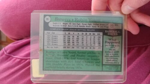 1979 Topps Robin Yount Milwaukee Brewers #95 - Picture 2 of 2