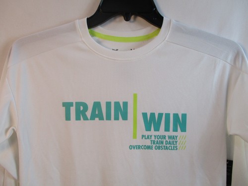 Xersion Shirt Girls Medium White Train Win Long Sleeve Athletic Polyester - Picture 2 of 13