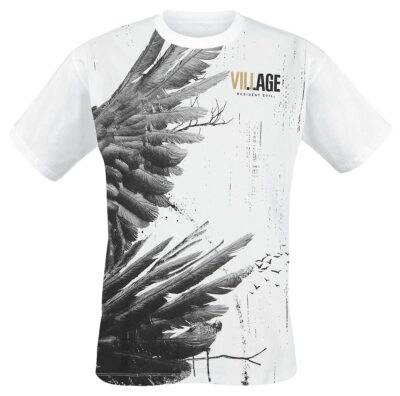 Resident Evil Village - Wings Männer T-Shirt weiß S 100% Baumwolle Gaming
