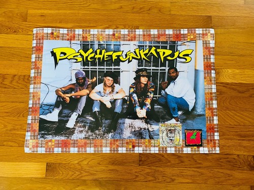 Póster promocional original de Psychefunkapus 1991 30x20 nunca colgado RARO póster funk metal - Imagen 2 de 8