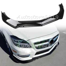 For Benz CLS450 CLS53 AMG Glossy Front Bumper Lip Spoiler Splitter Kit