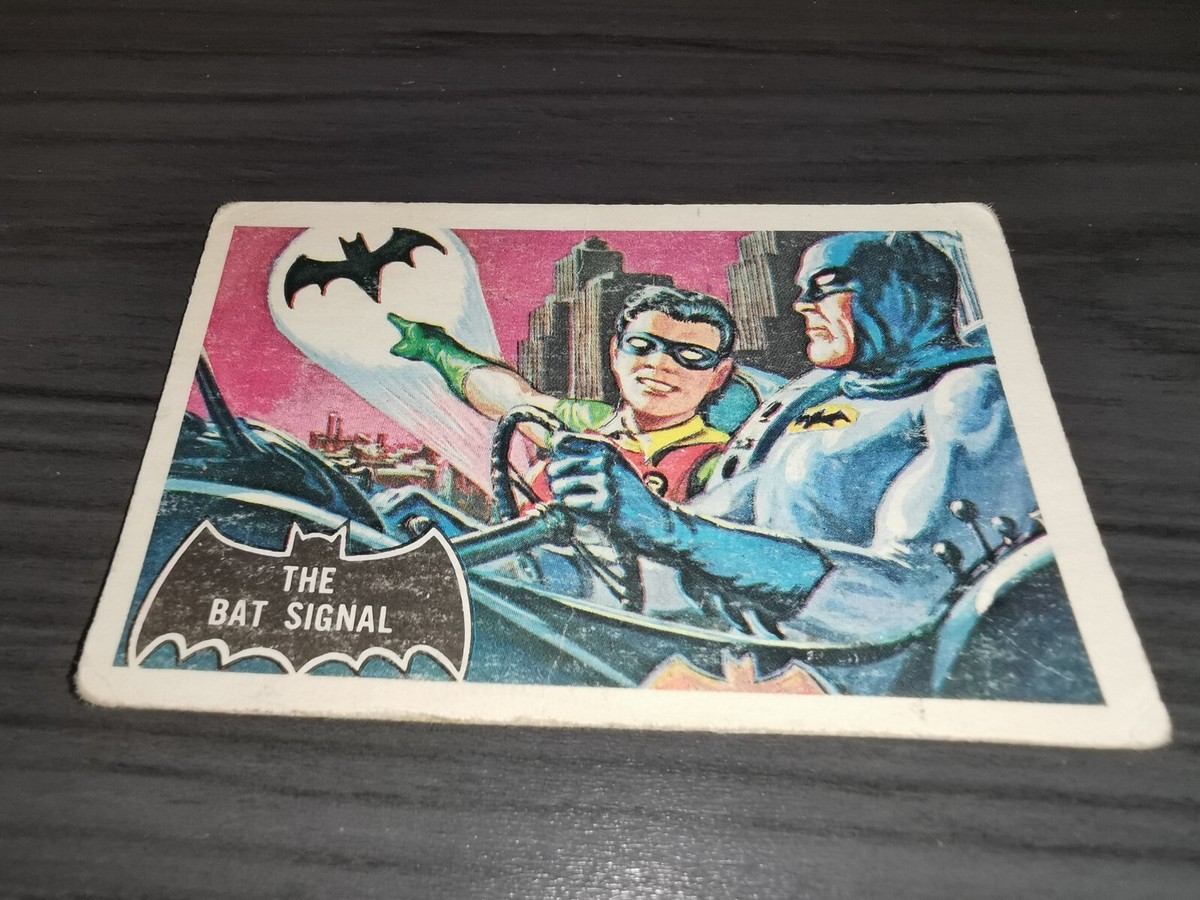 The Bat Signal 1966 Batman Topps #3 Danish Version very rare