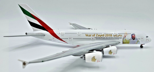 Emirats Arabes Airbus A380-800 Année Sheikh Zayed 2018 Gemini 1/400 Limox Gjuae - Photo 3 sur 13