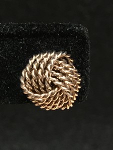 Tiffany & Co .925 Sterling Silver Twist Knot Stud Earrings